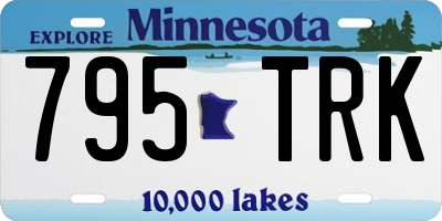 MN license plate 795TRK