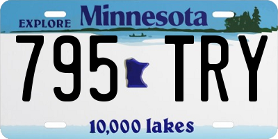 MN license plate 795TRY