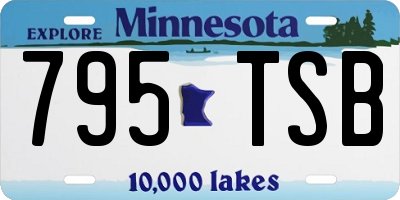 MN license plate 795TSB
