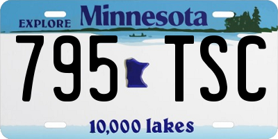 MN license plate 795TSC