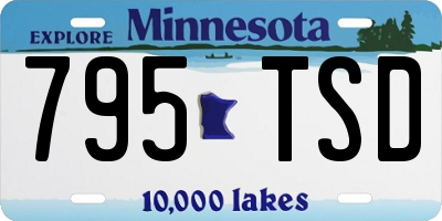 MN license plate 795TSD