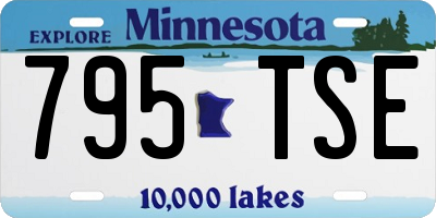 MN license plate 795TSE