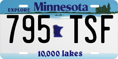 MN license plate 795TSF