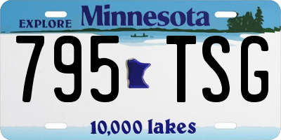 MN license plate 795TSG