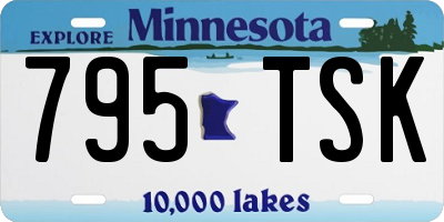 MN license plate 795TSK