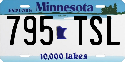 MN license plate 795TSL