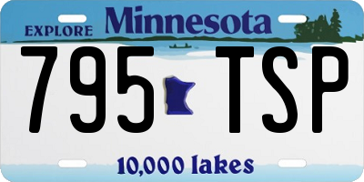 MN license plate 795TSP