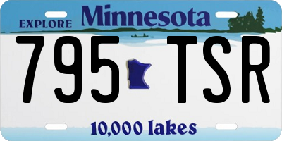MN license plate 795TSR