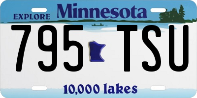 MN license plate 795TSU