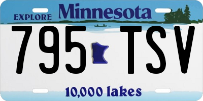 MN license plate 795TSV