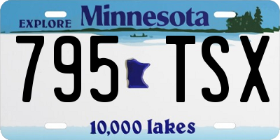 MN license plate 795TSX