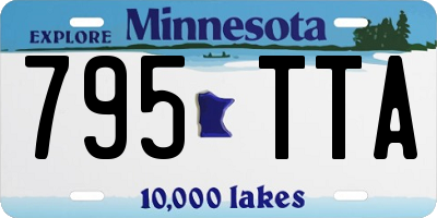 MN license plate 795TTA