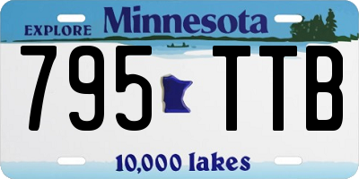 MN license plate 795TTB