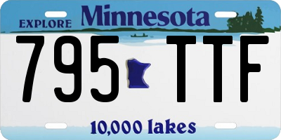 MN license plate 795TTF