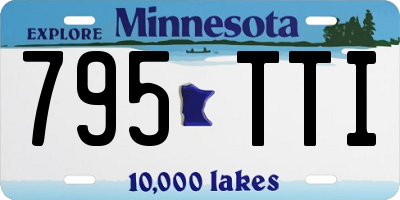 MN license plate 795TTI