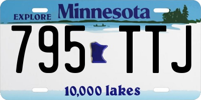 MN license plate 795TTJ
