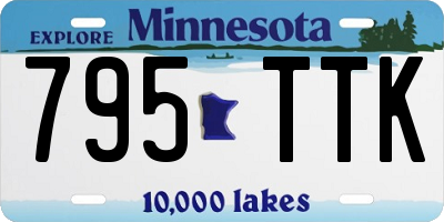 MN license plate 795TTK