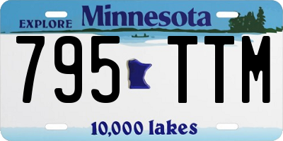 MN license plate 795TTM
