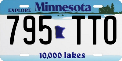 MN license plate 795TTO