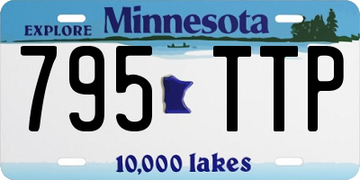 MN license plate 795TTP