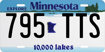 MN license plate 795TTS