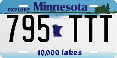 MN license plate 795TTT