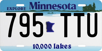 MN license plate 795TTU
