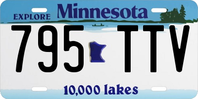 MN license plate 795TTV