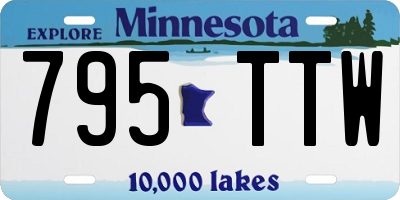 MN license plate 795TTW