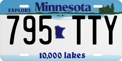 MN license plate 795TTY