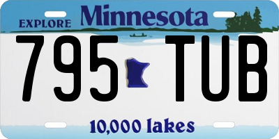 MN license plate 795TUB