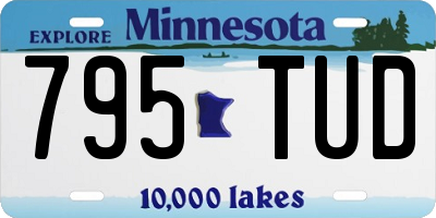 MN license plate 795TUD