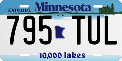 MN license plate 795TUL