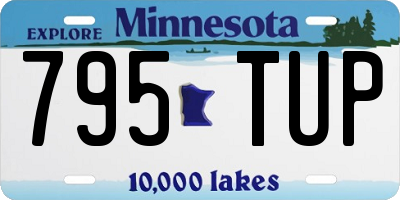 MN license plate 795TUP