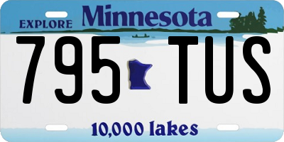 MN license plate 795TUS
