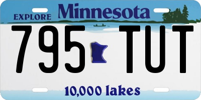MN license plate 795TUT
