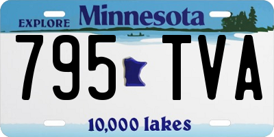 MN license plate 795TVA