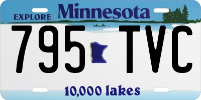 MN license plate 795TVC