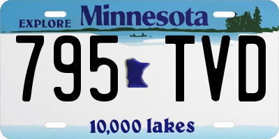 MN license plate 795TVD