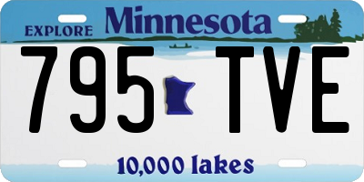 MN license plate 795TVE