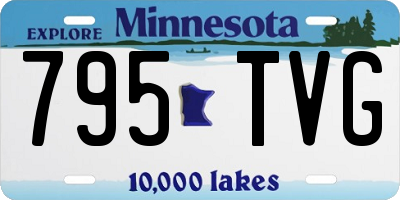 MN license plate 795TVG