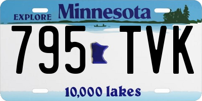 MN license plate 795TVK