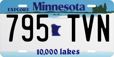 MN license plate 795TVN