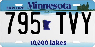 MN license plate 795TVY