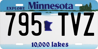 MN license plate 795TVZ
