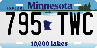 MN license plate 795TWC