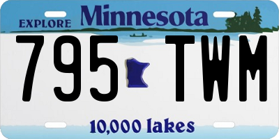 MN license plate 795TWM