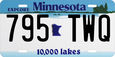 MN license plate 795TWQ