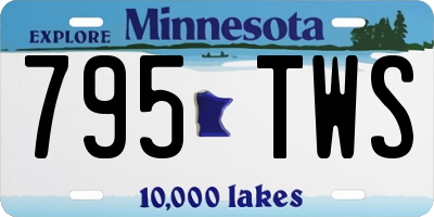 MN license plate 795TWS
