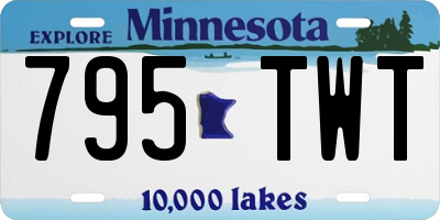 MN license plate 795TWT